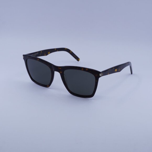 Saint Laurent SL281 SLIM 002 Sunglasses Havana Square Frame, Grey Lenses - Picture 7 of 10
